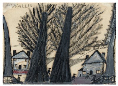 Twee bomen door Alfred Wallis