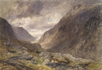Pas van Llanberis, c.1853 door Alfred William Hunt