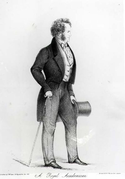Een Koninklijke Academicien, een portret van Charles Landseer (1799-1879), uitgegeven door Thomas McLean, 1843 door Alfred d Orsay