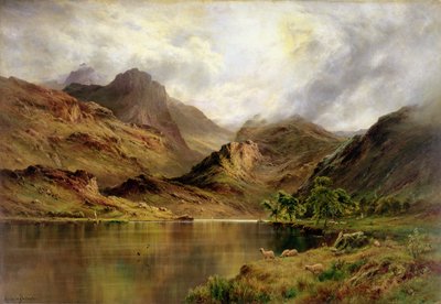 Oevers van Arrochar door Alfred de Breanski