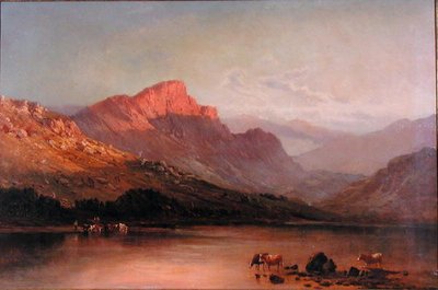 Avond in de Trossachs door Alfred de Breanski