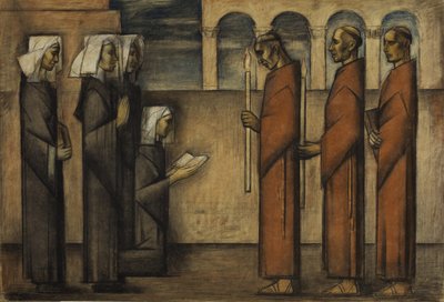 Broeders en Nonnen, c.1934 door Alfredo Ramos Martinez
