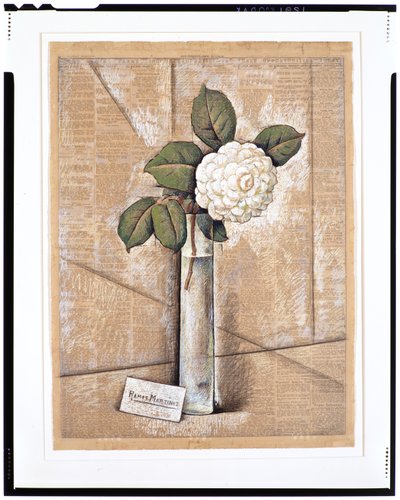 Gardenia in Glas, c.1936 door Alfredo Ramos Martinez