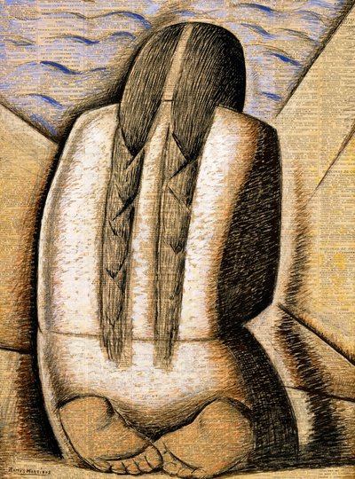 Meditatie, c.1942 door Alfredo Ramos Martinez