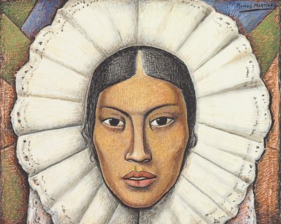 Tehuana, c.1930 door Alfredo Ramos Martinez