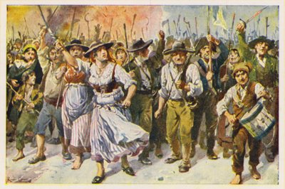 Revolutie van Maria da Fonte, Portugal door Alfredo Roque Gameiro