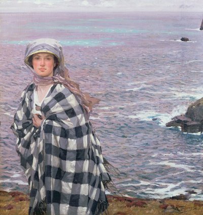 De Geruite Sjaal, 1915 door Algernon Mayow Talmage