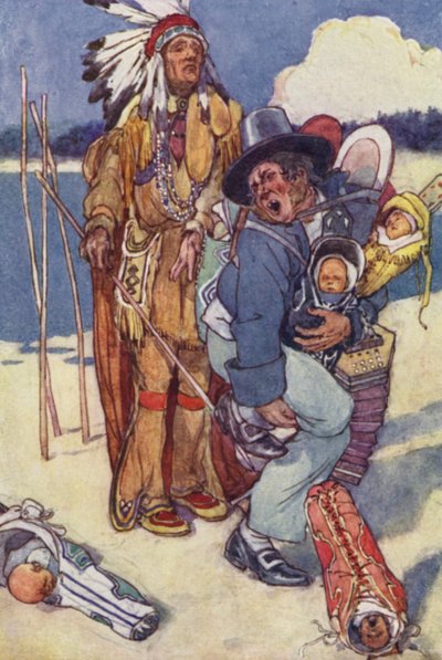 Verpleegster voor de papooses! door Alice Bolingbroke (after) Woodward