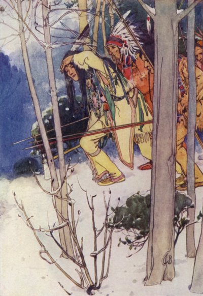 De indianen kropen stilletjes omhoog door Alice Bolingbroke (after) Woodward