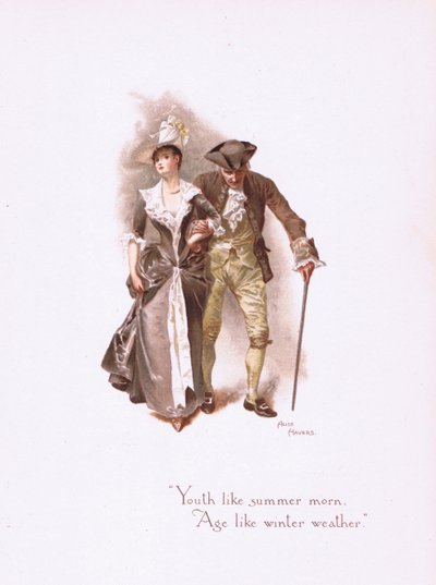 Jeugd als een zomerochtend, uit Some Old Love Songs gepubliceerd door Hildesheimer & Faulkner, 1892 door Alice Havers