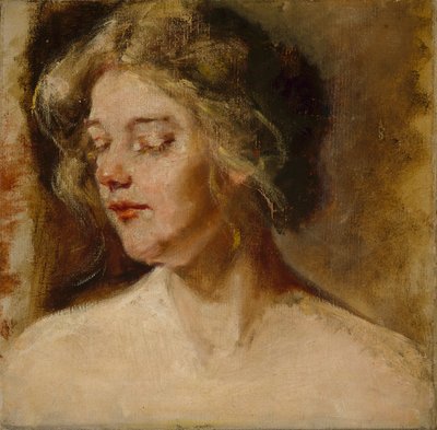 Blond studiomodel door Alice Pike Barney