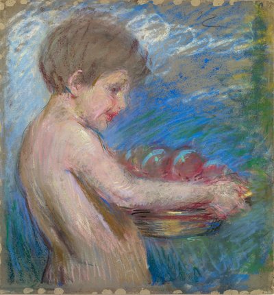 Kind met fruit door Alice Pike Barney