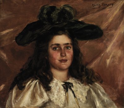 Laura Alice in Grote Hoed door Alice Pike Barney