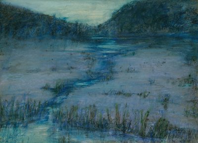 Moerasland bij zonsondergang door Alice Pike Barney