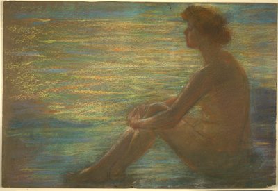 Naakt tegen de zee door Alice Pike Barney