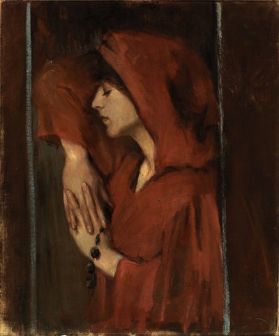 Vrouw met rode kap, eind 19e-begin 20e eeuw door Alice Pike Barney