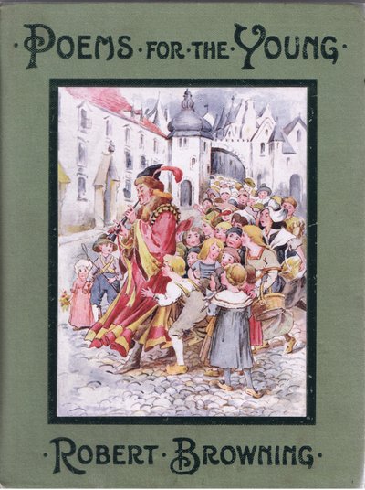 Voorkant: En na hem drongen de kinderen, illustratie uit Poems for the Young: Robert Browning, ca. 1920 door Alice Ross