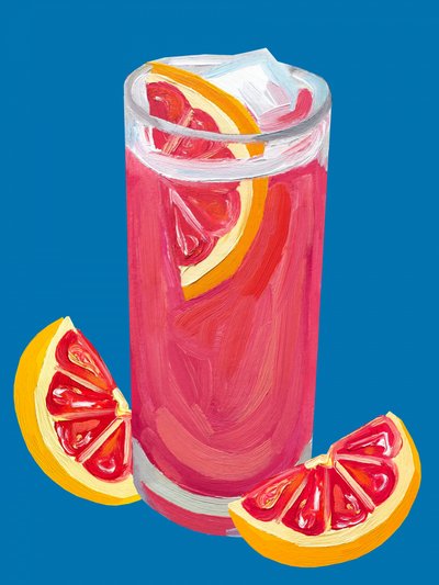 Roze grapefruitcocktail door Alice Straker