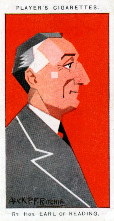 Rufus Isaacs, 1e Markies van Reading, Lord Chief Justice en diplomaat, 1926 door Alick P. F. Ritchie