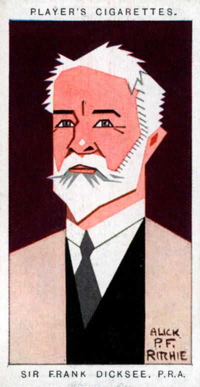 Sir Francis Bernard Dicksee, Britse schilder, 1926 door Alick P. F. Ritchie