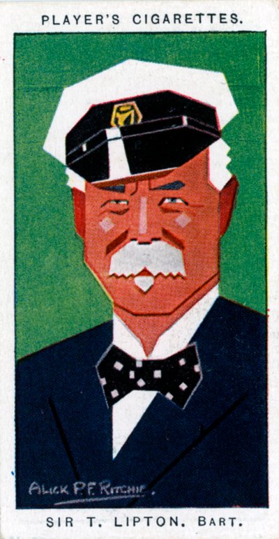 Sir Thomas Johnstone Lipton, 1e Baronet, Britse kruidenier en jachtsman, 1926 door Alick P. F. Ritchie