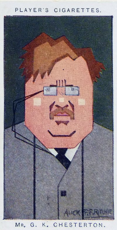 Gilbert Keith Chesterton door Alick Penrose Forbes Ritchie