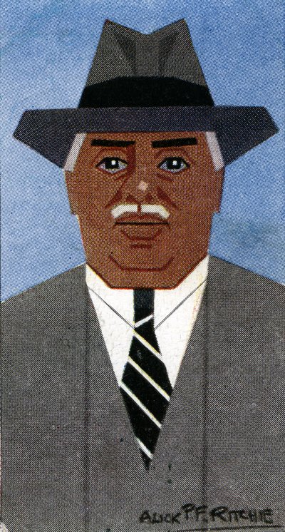 H.H. De Aga Khan III door Alick Penrose Forbes Ritchie