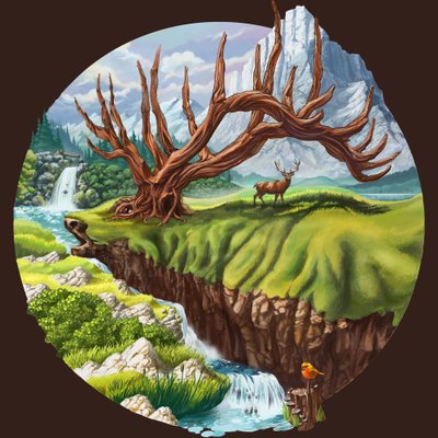 Verstreken boom, vredig landschap door Alirıza ÇAKIR