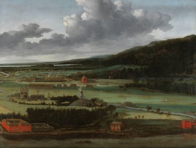 De geschutgieterij van Hendrik Trip in Julitabruk, Zweden door Allaert van Everdingen