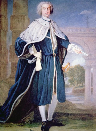 Portret van Charles Calvert door Allan (after) Ramsay