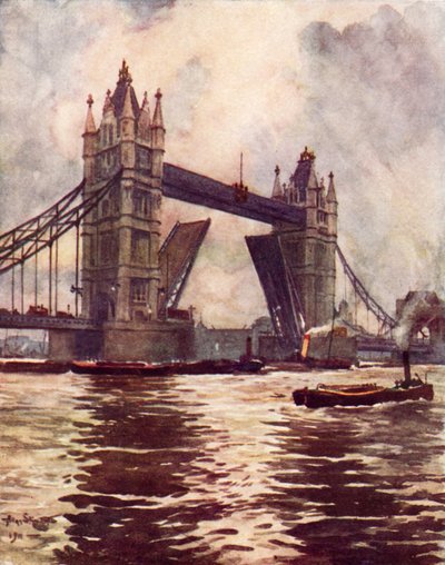 De Tower Bridge door Allan (after) Stewart