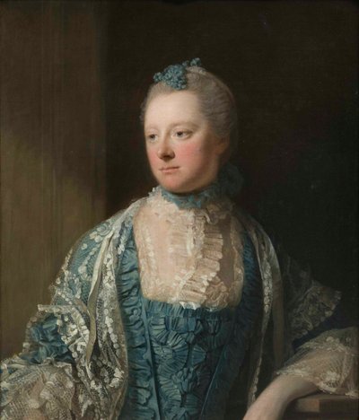 Portret van Elizabeth, gravin van Salisbury, geboren Keet 1721-1776 door Allan Ramsay
