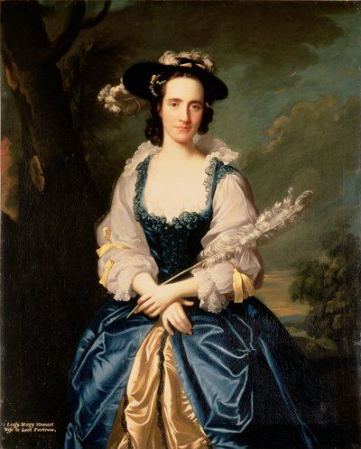 Portret van Lady Mary Stewart, vrouw van Kenneth Mackenzie, Lord Fortrose, 1749 door Allan Ramsay