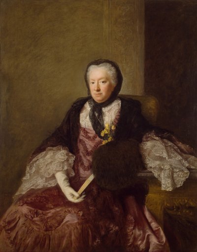Portret van mevrouw Mary Martin door Allan Ramsay