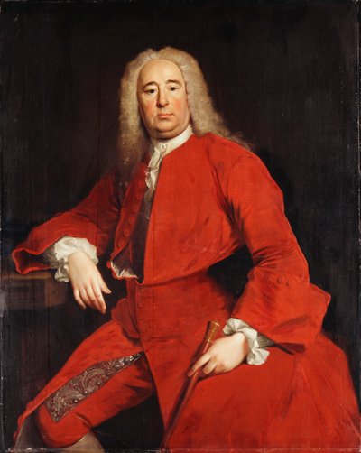 Portret van een Heer, traditioneel geïdentificeerd als George Frederick Handel, 1740 door Allan Ramsay