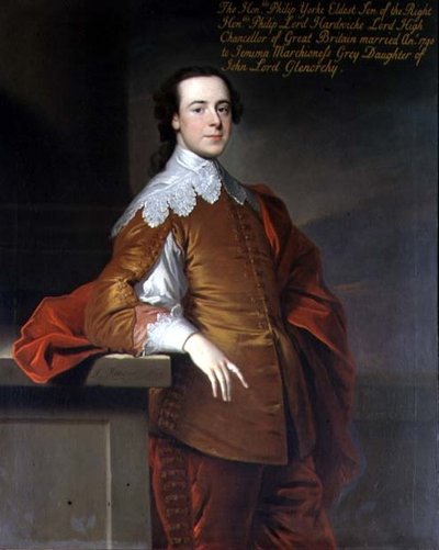 Portret van de Eerwaarde Philip Yorke door Allan Ramsay
