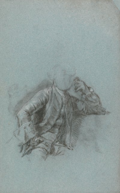 Studie voor een portret van een zittende heer door Allan Ramsay