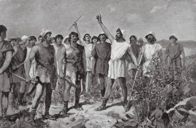 De opstand van de Heloten in Sparta, 464 v.Chr. door Allan Stewart