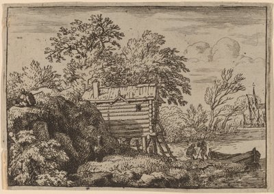 Vissershut door Allart van Everdingen