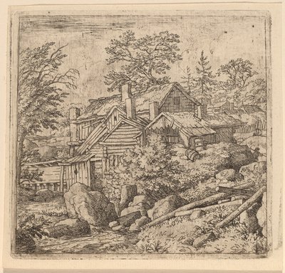 Hamlet op een Berghelling door Allart van Everdingen