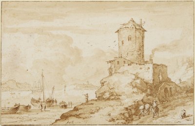 Landschap door Allart van Everdingen