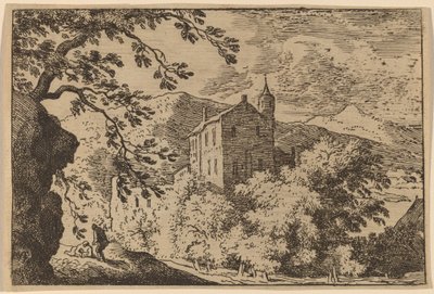 Groot Huis met Torentje door Allart van Everdingen