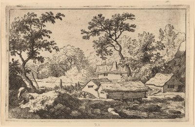 Molen onder een waterval, waarschijnlijk ca. 1645-1656 door Allart van Everdingen