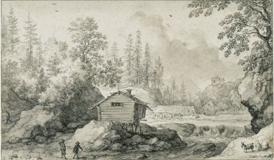 Noords landschap door Allart van Everdingen
