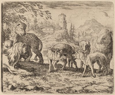 Reinaert Veroordeeld, waarschijnlijk ca. 1645-1656 door Allart van Everdingen