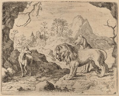 Reinaert belooft de verborgen schat te onthullen, waarschijnlijk ca. 1645-1656 door Allart van Everdingen
