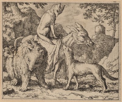Reinaert Zittend Bovenop de Ezel door Allart van Everdingen