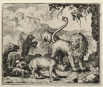 Reinaert de Vos: Eerste klacht van de wolf door Allart van Everdingen