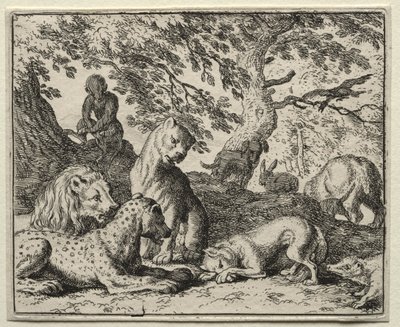 Reinaert de Vos: Reinaert Beschrijft een Vals Komplot Tegen de Leeuw door Allart van Everdingen
