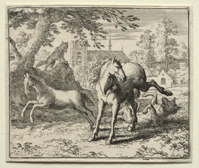 Reinaert de Vos: Reinaert Bedriegt de Wolf door Allart van Everdingen